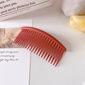 Pettine per capelli rosso mattone opaco minimalista per fissare frangia e ciocche - Arancione