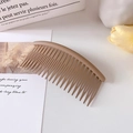 Pettine per capelli minimalista marrone caffè per ragazze con finitura opaca elegante - Marrone