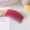 Peigne latéral mat magenta foncé pour filles avec design incurvé pour fixer les cheveux rebelles - Rose rouge