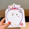 Paarse kralen hoofdband met schattige cartoon hond voor meisjes prinses accessoires set - Honden Haarband (37)
