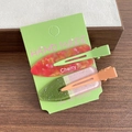 Set di fermagli per capelli a fiori ciliegia in rosso e verde con glitter fini - Soda all'Anguria Coppia