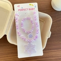 Parure de bijoux pour filles avec collier et bracelet flocon de neige violet sur carte - Collier Bracelet (Violet Flocon de Neige) / Flocon de Neige Violet (5)