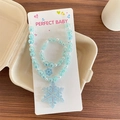 Parure bijoux enfant flocon de neige avec perles bleues et carte de support - Collier Bracelet (Bleu Flocon de Neige) / Flocon de Neige Bleu (7)