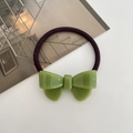 Coletero con lazo de acetato verde y grabado France Handmade en estilo vintage - Verde