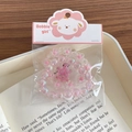 Pink turtle beaded bracelet set for girls with colorful pearls and flower charms - Pink Bracelet