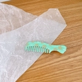 Chique mintgroene acryl haarkam met schattige gele bloempatronen voor meisjes - 1# Groen