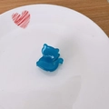 Vivace molletta per capelli a forma di gatto blu in resina acetata per bambini - Blu