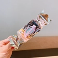 Colorful high-elastic hair ties in a transparent candy-shaped gift box for kids - Coffee Series