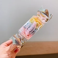 Colorful elastic hair bands set in a transparent candy-shaped gift box for kids - Morandi