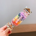 Colorful elastic hair ties for kids in a creative candy-shaped transparent box - Dark Colors