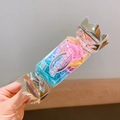 Handheld candy-shaped container with colorful high-elastic hair ties for kids - Fruit Tea Color