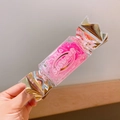 Pink high-elastic hair ties set in a cute candy-shaped box for girls styling - Pink Series