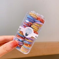 Colorful mini elastic hair ties for toddlers in a transparent plastic storage box - Watermelon (2#)