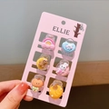 Süßes 6er-Pack bunte Mini-Haarklammern mit Regenbogen- und Tiermotiven für Mädchen - 3# Regenbogen / 6er Set