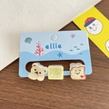 Lot de jolies barrettes en acrylique ours et fleurs pour fillettes sur carte - 10-Ours