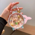 Fish-shaped macaron blue jewelry gift box with bead handle and cute hair accessories - Fish Tail Box-Palette (37#)