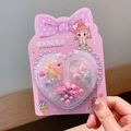 Kit gioielli per bambini con perline colorate a fiore e confezione rosa a cuore - 6# Scatola Rosa - Fiore