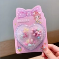 Set fai-da-te di gioielli per bambini con perle a fiori in scatola rosa a cuore - 8# Scatola Rosa - Perline di Caramella