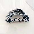 Elegante grote haarklem met zwart-wit marmeren patroon voor dames mode - Cow Pattern