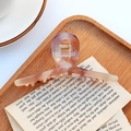 Large acetate hair claw clip with purple and beige gradient resin for thick hair - Iridescent Purple Gradient