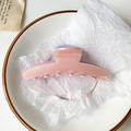 Elegant peach pink and lavender purple acetate hair claw clip with a glossy resin finish - Pink