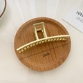 Minimalistische mattgoldene Metall-Haarklammer in 12 cm für elegante Frisuren der Damen - Groß / Mattgold
