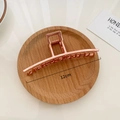 Minimalistische 12 cm Haarspange aus Roségold-Metall mit glänzendem Spiegel-Finish - Groß / Roségold