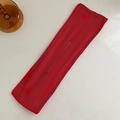 Elegant red floral silk fabric hair bun maker tool for creative lazy hairstyles - 1#Red
