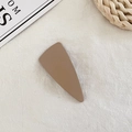 Minimalist matte mocha brown triangle BB hair clip with smooth acrylic finish - Orange (7#)