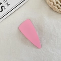 Pink matte acrylic triangle hair clip in a minimalist geometric style for women - Pink (5#)
