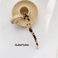 U-förmige Haarnadel aus Acetat mit Schildpattmuster, Größe 11,5 cm mal 1,5 cm - Hohles Helles Schildpatt