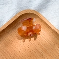 Bernsteinfarbene Haarklammer aus Acetat mit Perlmutteffekt für Damenfrisuren - 6# Transparent Orange