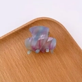 Mini-Haarklammer aus Essigsäure mit Aquarell-Marmoreffekt in Violett und Blau - 18# Traumhaftes Violett