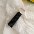 Beigefarbene und schwarze Haaransatz-Volumenclip mit Klettverschluss für das Styling - Schwarz-A