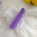 Purple hair root volumizing clip with velcro barrel for styling fluffy bangs and hair - Purple-Style B