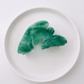 Molla per capelli irregolare in acetato con trama in marmo verde smeraldo - Marmo Verde Smeraldo