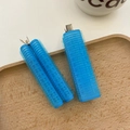 Set of two blue hair root clips with metal grips for voluminous Korean hairstyling - Blue-Style C
