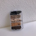 25-piece set of earth-tone high-elasticity hair ties in a transparent five-grid storage box - Earth Tone Collection / Milk Tea Brown