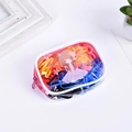 Colorful elastic hair ties set in a cute cartoon PVC zipper pouch for girls - 13# Basic Zipper Bag
