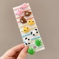 Lot de 10 élastiques à cheveux pour filles avec motifs d'animaux mignons et lapins - Ensemble de 10 pièces d'animaux grenouille