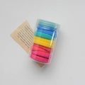Colorful high elasticity seamless hair ties set in a transparent cylinder container - 1. Hyuna's Color Scheme