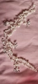 Vigne de cheveux de mariée faite à la main avec perles et strass sur fil d'argent - Version Simple (TS140 C4-1-3-5)