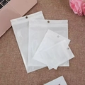 Frosted translucent resealable jewelry bags in four sizes with zip locks and hanging holes - White Bag 9*10
