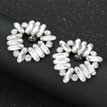Orecchini a ghirlanda scintillanti con strass taglio marquise su base in argento - Argento