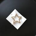 Pasador de pelo dorado para novia con diamantes de imitación brillantes en forma estrella - Patrón de Estrella Dorada
