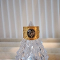 Vintage gold-plated ring featuring botanical micro-sculpture and embossed textures - Classical Relief Style (Type A)