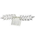 Pettine per capelli argento con rami di salice per acconciature da sposa retrò - Pettine per capelli / Oro