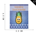 Cartoon pineapple embroidered iron-on patch for clothing DIY decoration 6.0x3.0cm - Personified Pineapple (17)