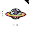 Purple and blue galaxy planet embroidery patch with Saturn ring design 4.0x7.3cm - Multicolor Saturn Planet (13)