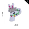 Toppa ricamata lettera P cartone animato dimensioni 6,0 cm altezza e 4,5 cm larghezza - Stile Lettera P (P20200030306)